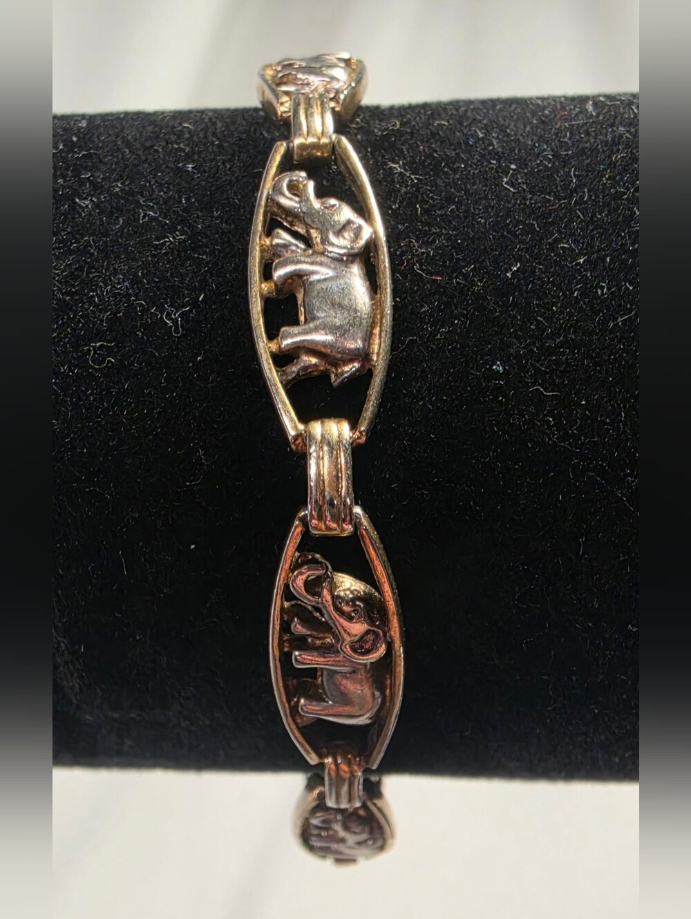 Sterling Silver Elephant Link Bracelet - Silver Women Jewelry